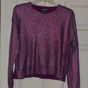 Hot Topic Iridescent Purple Sweater